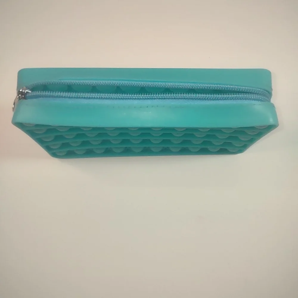 Teal Pop It Fidget Pencil Case